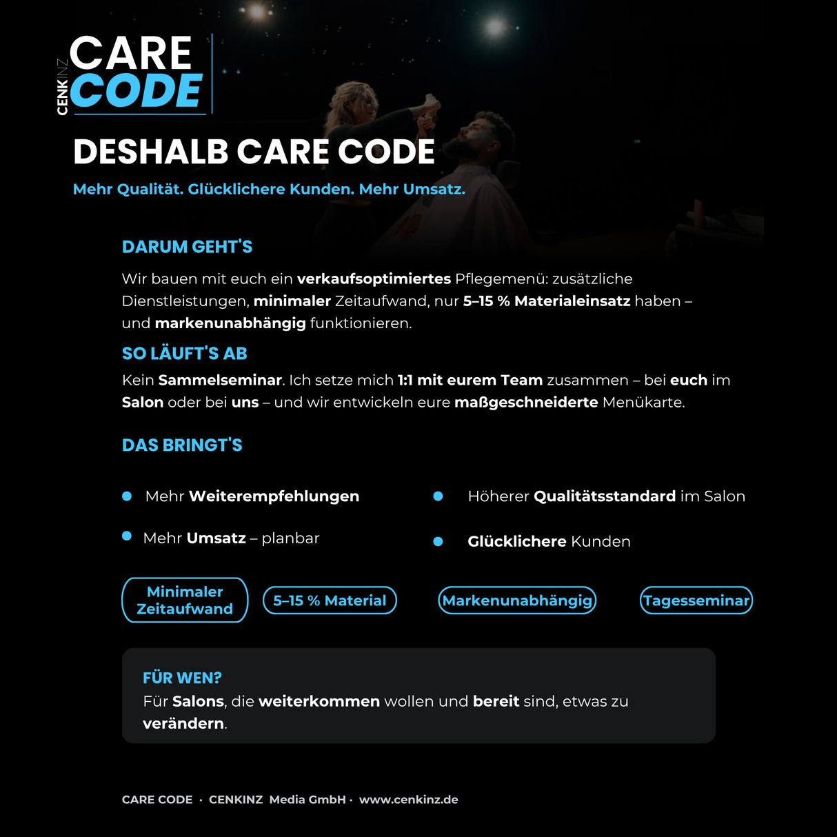 CENKINZ Care Code Salonseminar