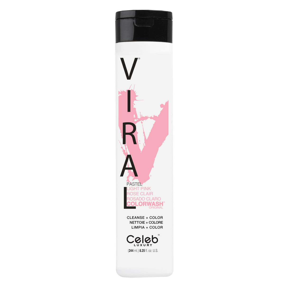 Celeb Luxury Viral Pastel Light Pink Colorwash 244ml